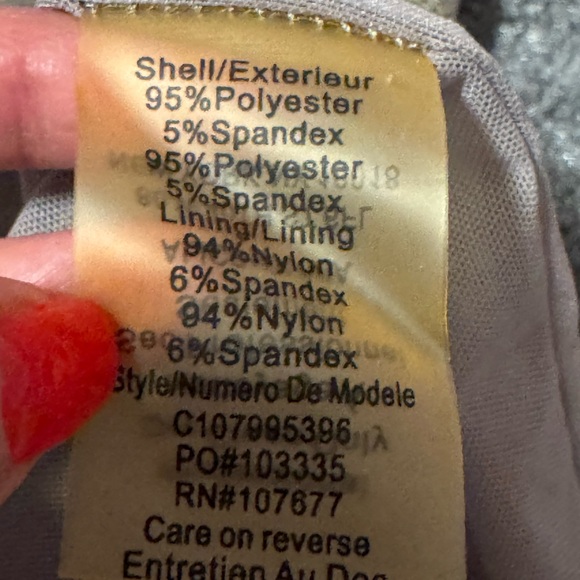 Alice+Olivia Champagne Silver Tabitha Bodycon Mini Dress Long Sleeve Shimmer XS - Picture 11 of 12